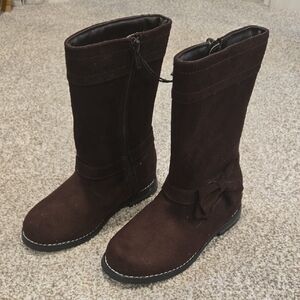Size 13 Little Girls NWT Brown Boots Gymboree Brand New